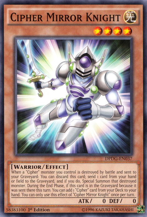 Cipher Mirror Knight, Duelist Pack: Dimensional Guardians · DPDG-EN037
