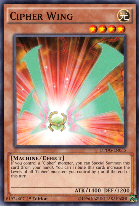 Cipher Wing, Duelist Pack: Dimensional Guardians · DPDG-EN035