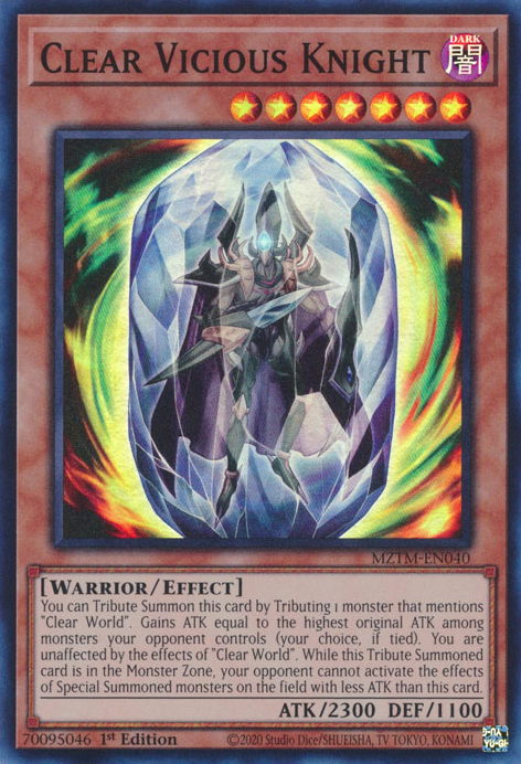 Clear Vicious Knight, Maze of the Master · MZTM-EN040