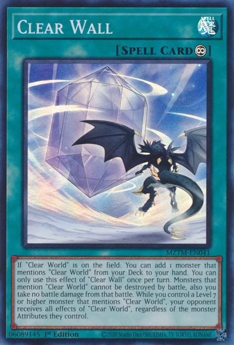 Clear Wall, Maze of the Master · MZTM-EN041