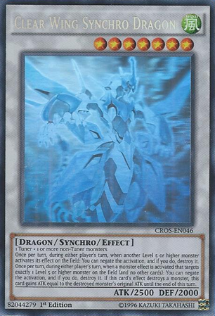 Clear Wing Synchro Dragon, Crossed Souls Sneak Peek Participation Card · CROS-EN046