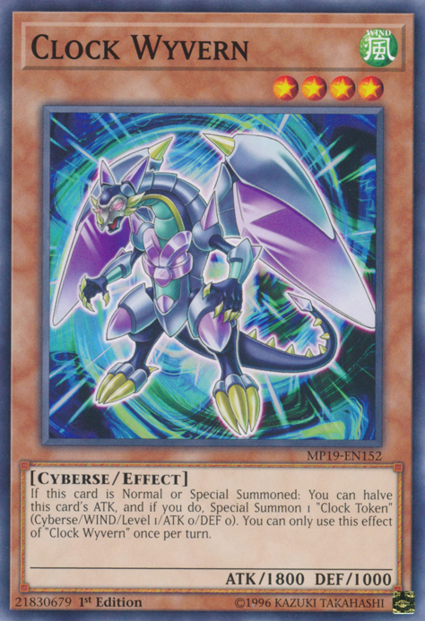 Clock Wyvern, 2019 Gold Sarcophagus Tin Mega Pack · MP19-EN152