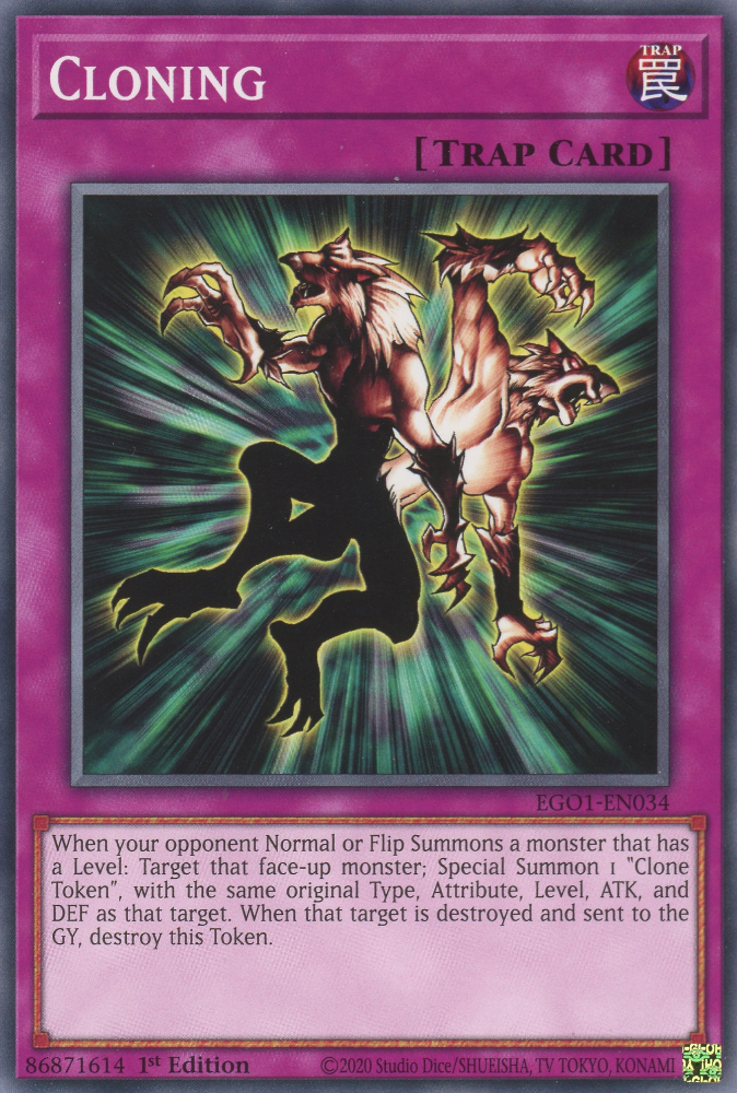 Cloning, Egyptian God Deck: Obelisk the Tormentor · EGO1-EN034