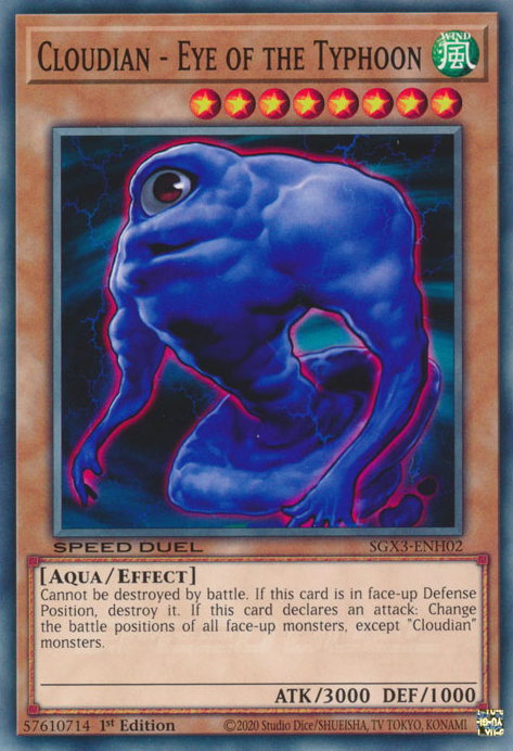 Cloudian - Eye of the Typhoon, Speed Duel GX: Duelists of Shadows · SGX3-ENH02