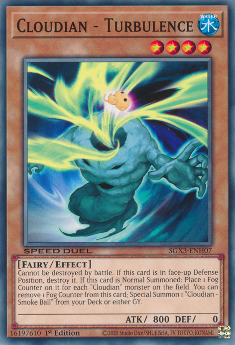 Cloudian - Turbulence, Speed Duel GX: Duelists of Shadows · SGX3-ENH07