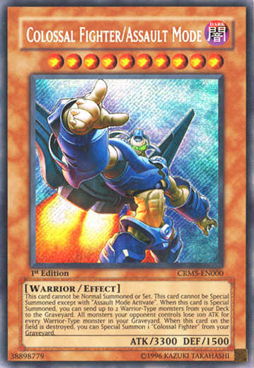 Colossal Fighter/Assault Mode, Crimson Crisis Sneak Peek Participation Card · CRMS-EN000