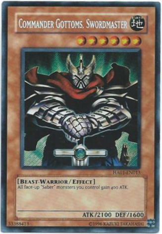 Commander Gottoms, Swordmaster, Hidden Arsenal · HA01-EN013
