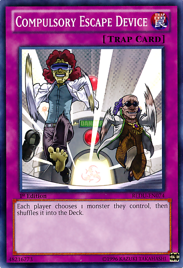Compulsory Escape Device, Return of the Duelist Sneak Peek Participation Card · REDU-EN074