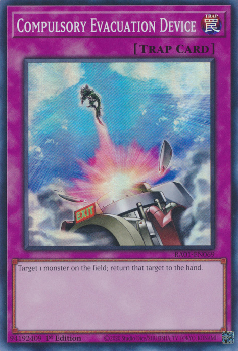 Compulsory Evacuation Device, 25th Anniversary Rarity Collection · RA01-EN069