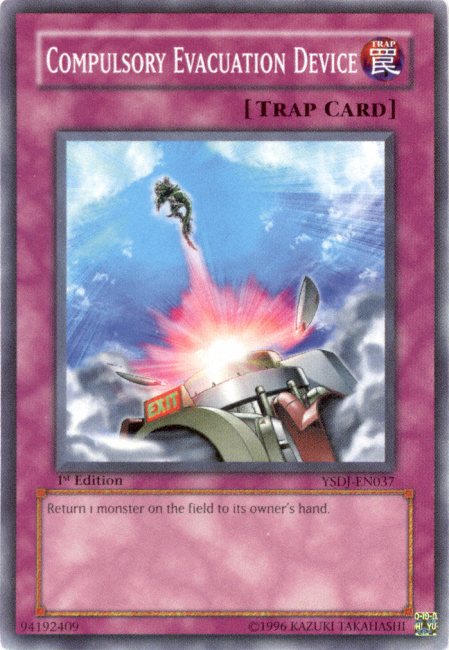 Compulsory Evacuation Device, Starter Deck: Jaden Yuki · YSDJ-EN037