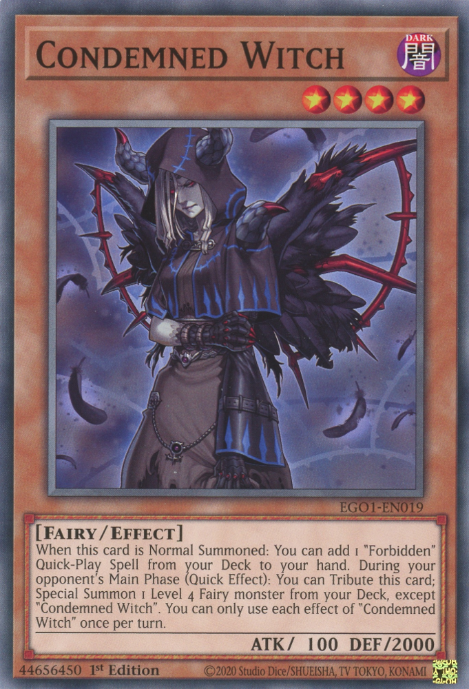 Condemned Witch, Egyptian God Deck: Obelisk the Tormentor · EGO1-EN019