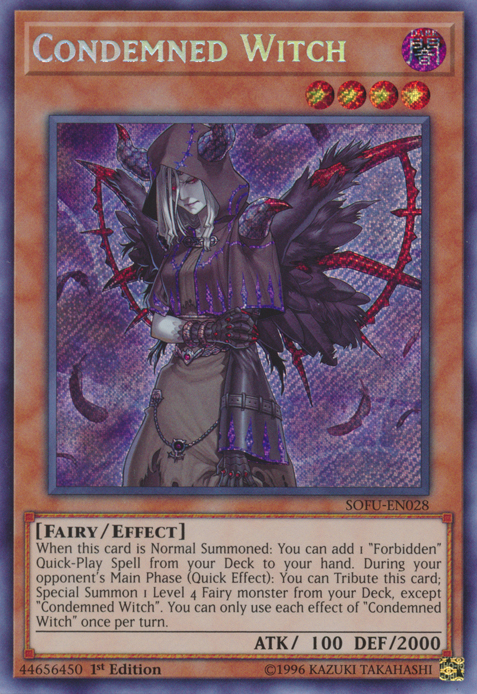 Condemned Witch, Soul Fusion Sneak Peek Participation Card · SOFU-EN028