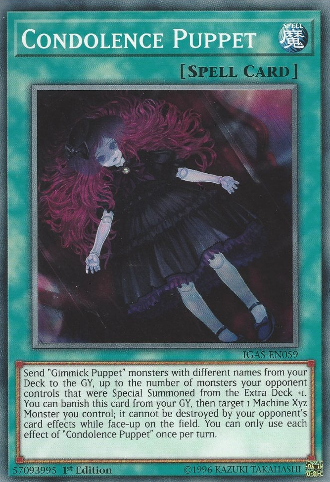 Condolence Puppet, Ignition Assault Sneak Peek Participation Card · IGAS-EN059