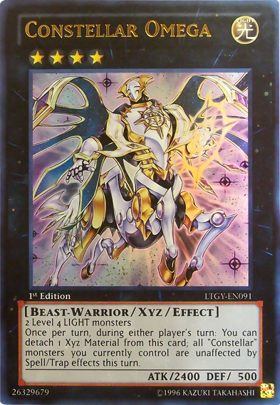 Constellar Omega, Lord of the Tachyon Galaxy Sneak Peek Participation Card · LTGY-EN091