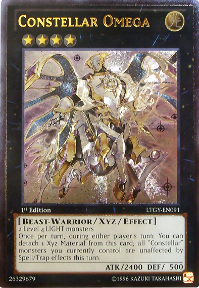 Constellar Omega, Lord of the Tachyon Galaxy Sneak Peek Participation Card · LTGY-EN091