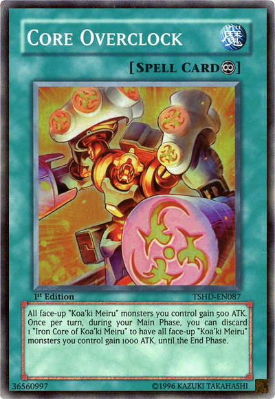 Core Overclock, The Shining Darkness Sneak Peek Participation Card · TSHD-EN087