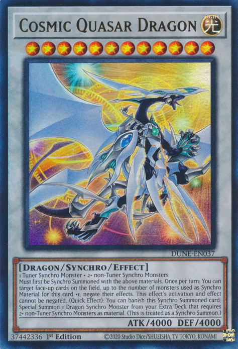 Cosmic Quasar Dragon, Duelist Nexus · DUNE-EN037