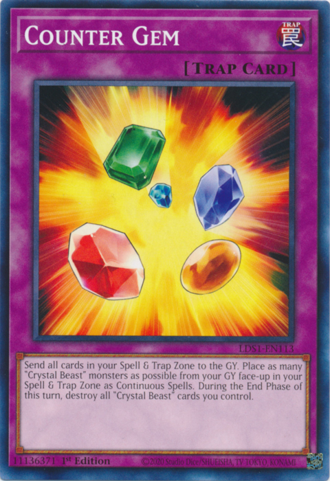 Counter Gem, Legendary Duelists: Season 1 · LDS1-EN113