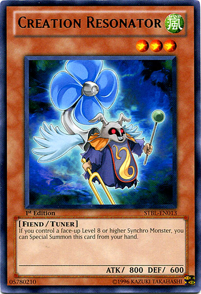 Creation Resonator, Starstrike Blast Sneak Peek Participation Card · STBL-EN013