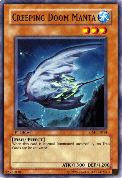 Creeping Doom Manta, Structure Deck: Fury from the Deep · SD4-EN014