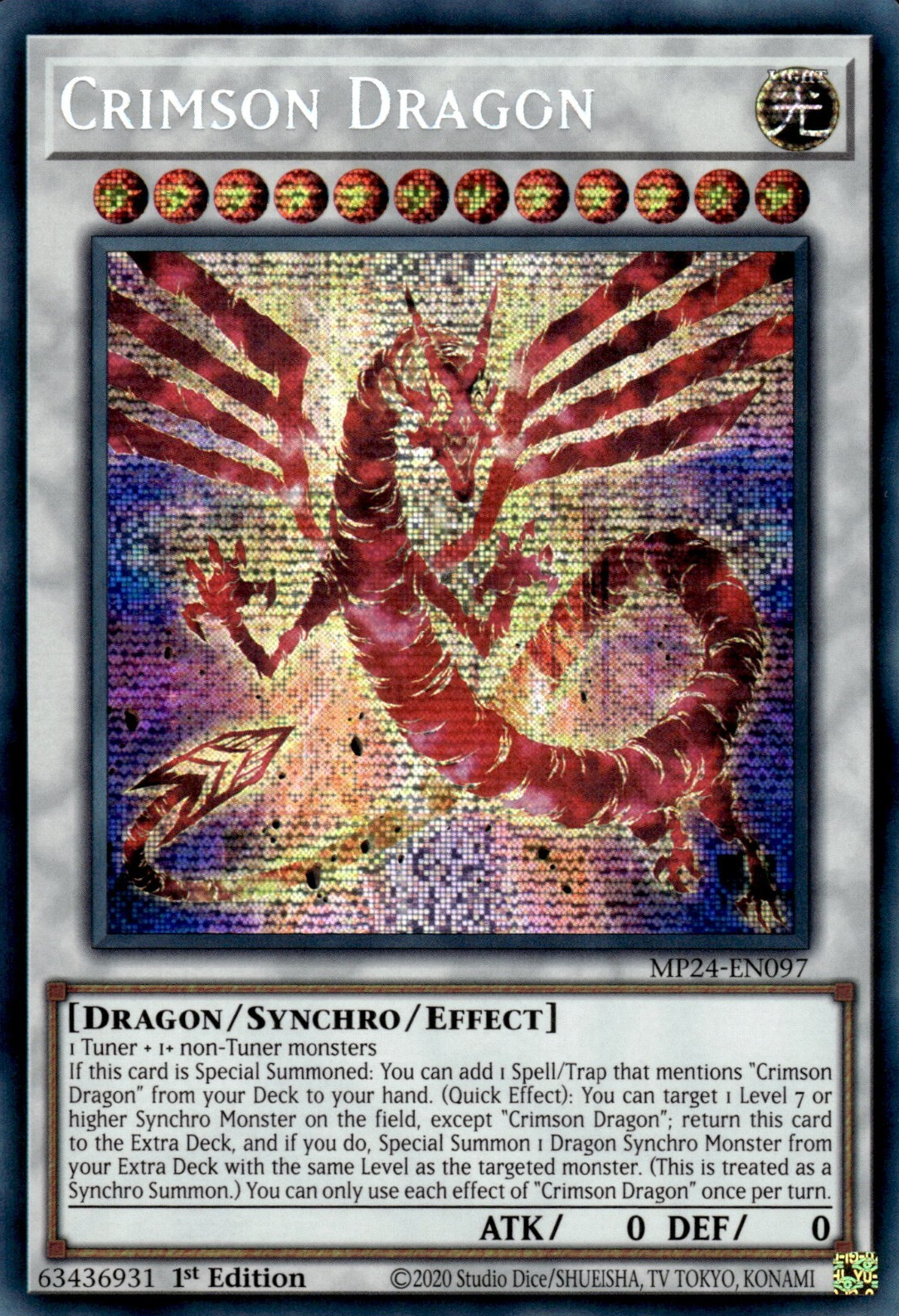 Crimson Dragon, 25th Anniversary Tin: Dueling Mirrors · MP24-EN097