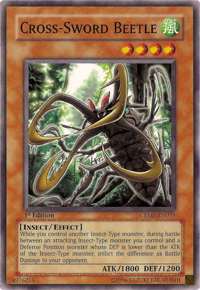 Cross-Sword Beetle, Crimson Crisis Sneak Peek Participation Card · CRMS-EN035