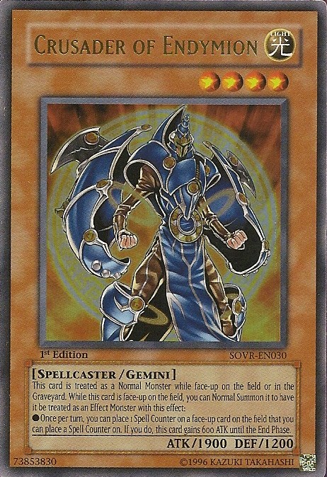 Crusader of Endymion, Stardust Overdrive Sneak Peek Participation Card · SOVR-EN030