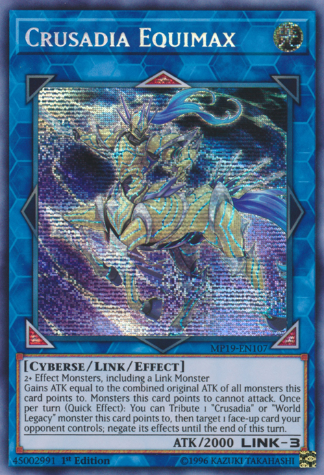 Crusadia Equimax, 2019 Gold Sarcophagus Tin Mega Pack · MP19-EN107