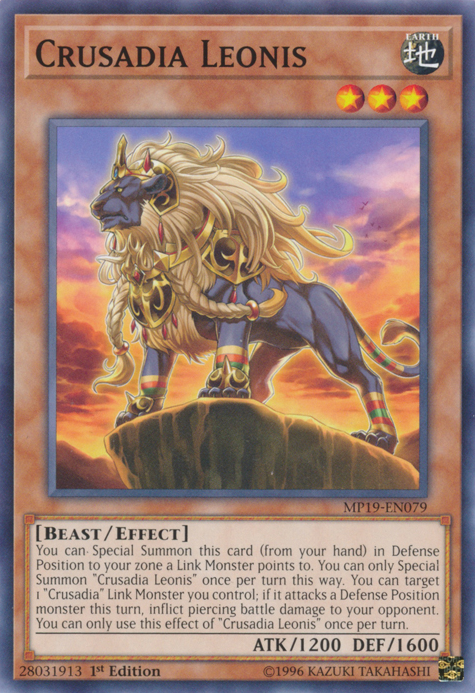 Crusadia Leonis, 2019 Gold Sarcophagus Tin Mega Pack · MP19-EN079