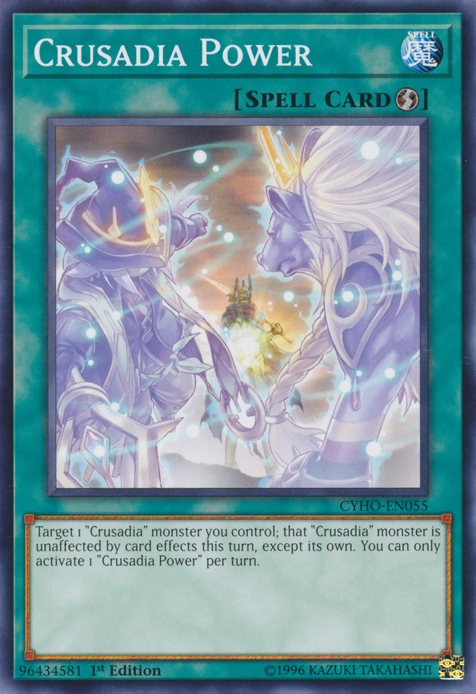 Crusadia Power, Cybernetic Horizon Sneak Peek Participation Card · CYHO-EN055