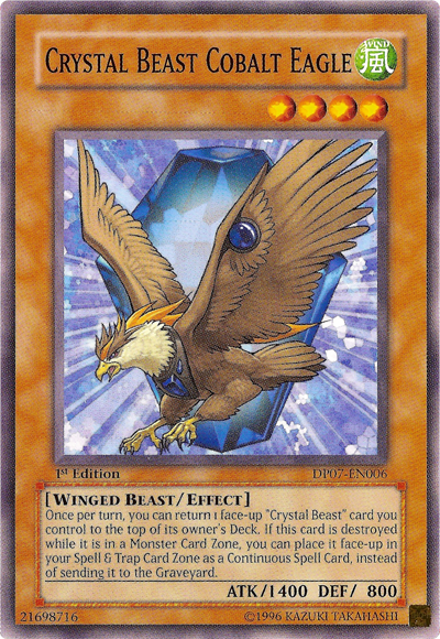 Crystal Beast Cobalt Eagle, Duelist Pack: Jesse Anderson · DP07-EN006