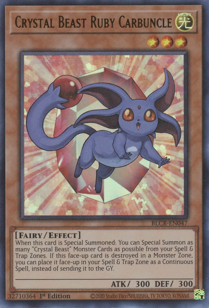 Crystal Beast Ruby Carbuncle, Battles of Legend: Crystal Revenge · BLCR-EN047