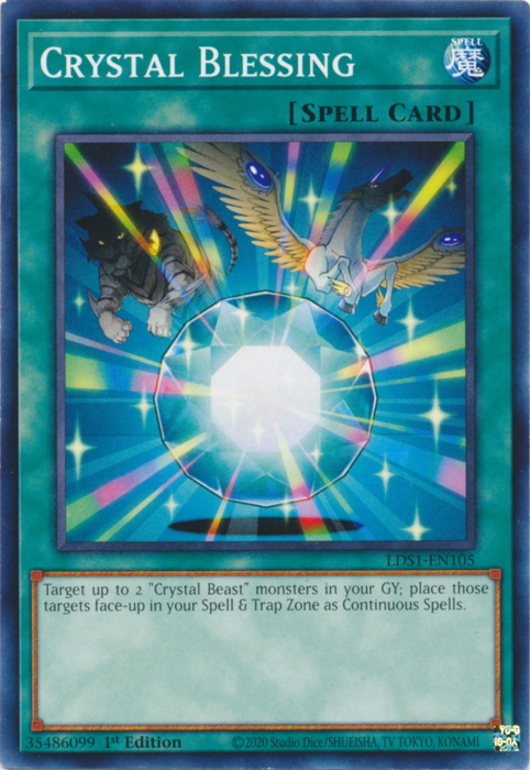 Crystal Blessing, Legendary Duelists: Season 1 · LDS1-EN105