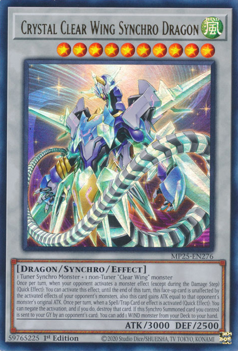 Crystal Clear Wing Synchro Dragon, 2025 Mega-Pack Tin · MP25-EN276
