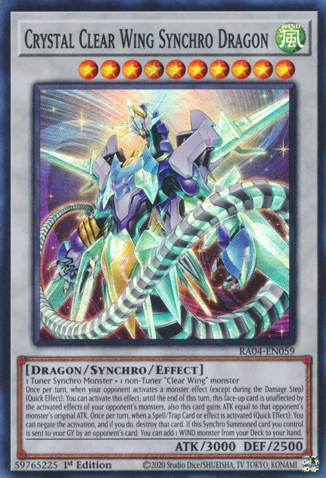 Crystal Clear Wing Synchro Dragon, Quarter Century Stampede · RA04-EN059