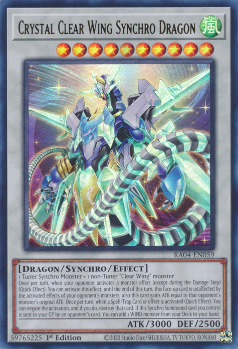 Crystal Clear Wing Synchro Dragon, Quarter Century Stampede · RA04-EN059
