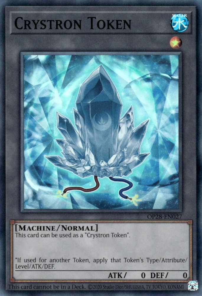 Crystron Token, OTS Tournament Pack 28 · OP28-EN027