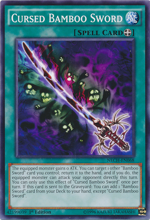 Cursed Bamboo Sword, The New Challengers Sneak Peek Participation Card · NECH-EN068