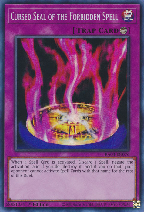 Cursed Seal of the Forbidden Spell, Quarter Century Bonanza · RA03-EN076