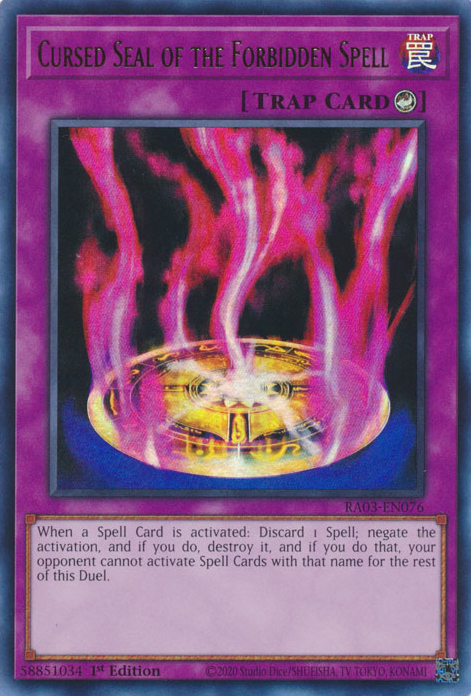 Cursed Seal of the Forbidden Spell, Quarter Century Bonanza · RA03-EN076