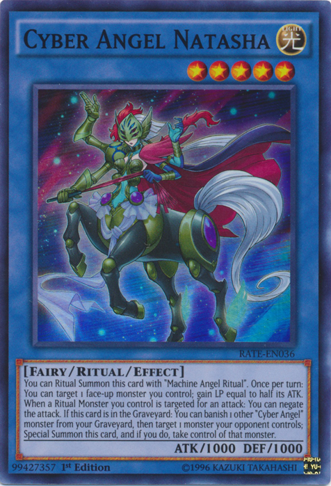 Cyber Angel Natasha, Raging Tempest Sneak Peek Participation Card · RATE-EN036