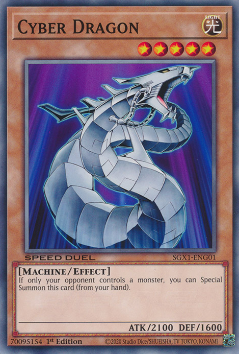 Cyber Dragon, Speed Duel GX: Duel Academy Box · SGX1-ENG01
