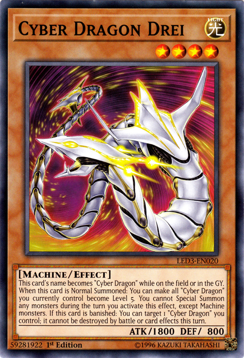 Cyber Dragon Drei, Legendary Duelists: White Dragon Abyss · LED3-EN020
