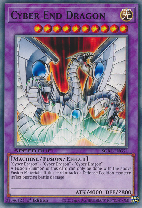 Cyber End Dragon, Speed Duel GX: Duel Academy Box · SGX1-ENG21