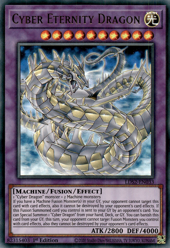 Cyber Eternity Dragon, Legendary Duelists: Season 2 · LDS2-EN033