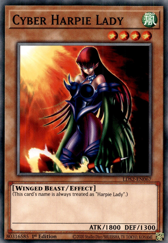 Cyber Harpie Lady, Legendary Duelists: Season 2 · LDS2-EN067