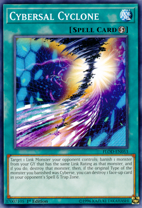 Cybersal Cyclone, Flames of Destruction Sneak Peek Participation Card · FLOD-EN053
