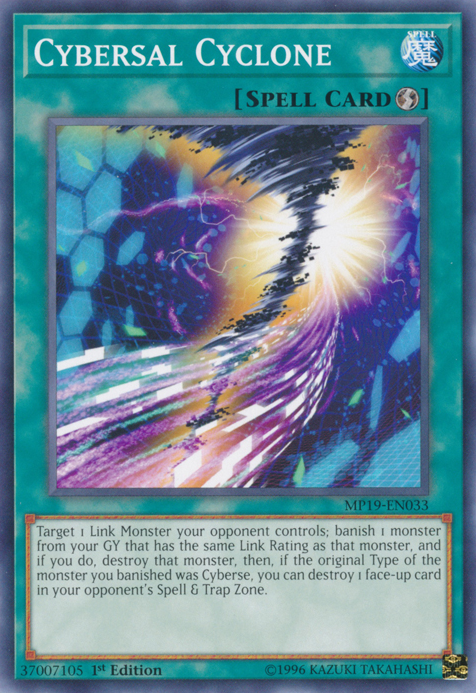 Cybersal Cyclone, 2019 Gold Sarcophagus Tin Mega Pack · MP19-EN033