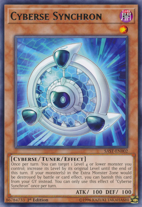 Cyberse Synchron, Savage Strike Sneak Peek Participation Card · SAST-EN002