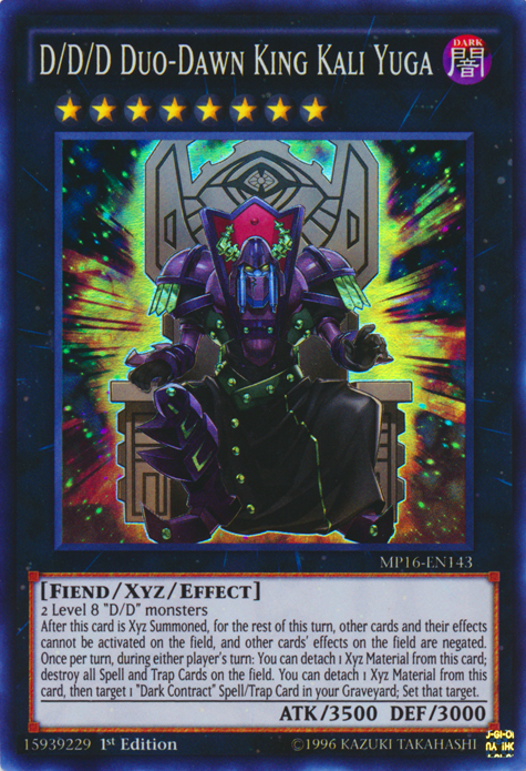 D/D/D Duo-Dawn King Kali Yuga, 2016 Mega-Tin Mega Pack · MP16-EN143